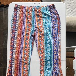 Colorful Boho Flare Pants (Leggings)